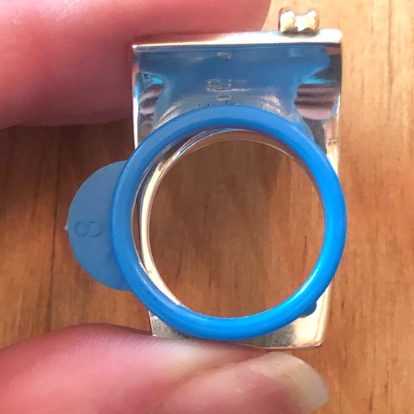 14kt solid Y Gold Sterling Silver Modern Ring - Picture 9 of 16